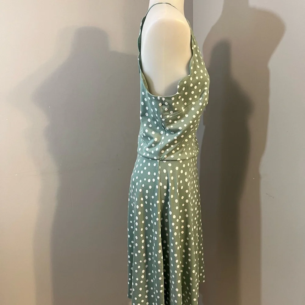 BCX Green Halter Sundress Sleeveless Mini - Picture 6 of 15